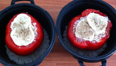 Tomate farcie végétarienne