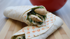 Wraps au poulet et pesto