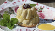 Mini chiffon cakes au lemon curd