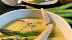 Soupe  aux asperges / poulet