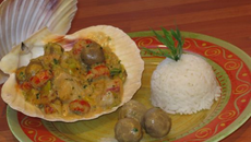 Fricassée d'écrevisses et de rouget de lili