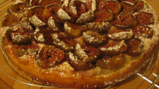 Tarte aux figues et à la crème pâtissière