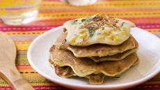 Pancakes maïs courgette