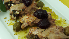 Râbles de lapin aux olives et à la tapenade
