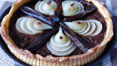 Tarte poire chocolat à la frangipane