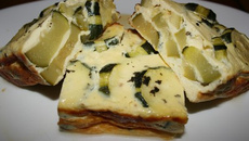 Flan léger de courgettes à la menthe