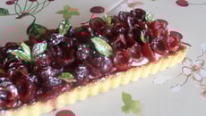 Tarte à la cerise et fromage blanc