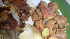 Sanglier avec une poêlée aux marrons