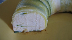 Couronne de courgettes et mousse de saumon