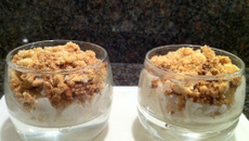 Crumbles au roquefort et aux poires