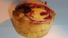 Muffins aux framboises & chocolat blanc