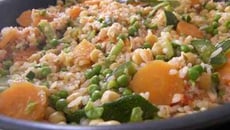 Riz complet aux petits légumes