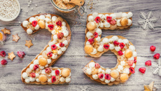 Number cake de Noël