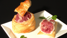Feuilletés tartare et jambon