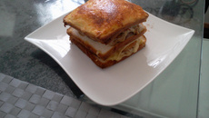 Croque burger gourmand