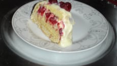 Bûche chocolat blanc framboise