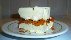 Parfait glacé au chocolat blanc