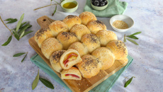 Mini Buns fourrés au jambon et fromage