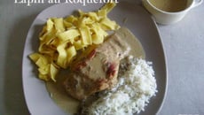 Lapin à la crème de Roquefort