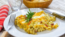 Croziflette reblochon lardons