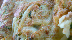 Rösti de courgettes et pommes de terre