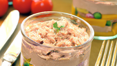 Verrine de thon au chavroux