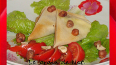 Brebis en brick avec sa tapenade et ses noisettes