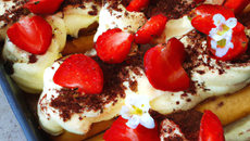 Tiramisu à la fraise à la rémoise