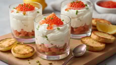 Verrine de saumon et mascarpone
