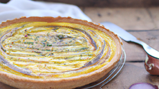 Tarte légère aux courgettes et fromage blanc