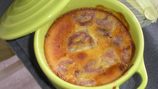 Clafoutis banane, pralinoise