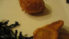 Beignets de pomme de terre à la Mimolette vieille et Panko