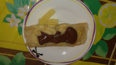 Banane en brick sauce chocolat