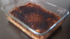 Crumble chicons-gésiers de canard confits