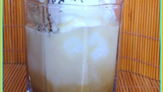 Île flottante au caramel et noix de coco