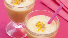 Milk shake aux céréales, orange et gingembre