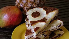 Tatin d'ananas coco et chocolat