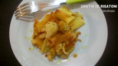Gratin de rigatoni au chou-fleur et aux anchois