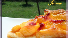 Tarte aux pêches rapide