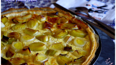 Quiche poireaux lardons maison
