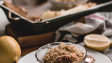 Crumble aux pommes et sa touche de citron