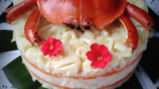 Cake au crabe et cœurs de palmier