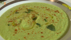 Gaspacho de courgettes et pommes