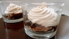 Verrines aux marrons et au chocolat