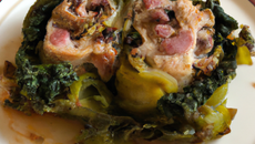 Travers de porc au chou et pecorino