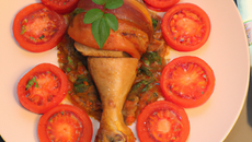Cuisse de dinde à la tomate