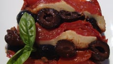 Terrine de tomate mozzarella et olives noires