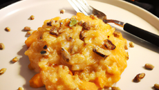 Risotto de potimarron et noisettes