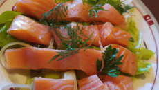 Saumon fumé mariné