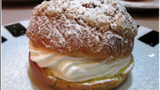 Petits choux citron et liqueur de verveine